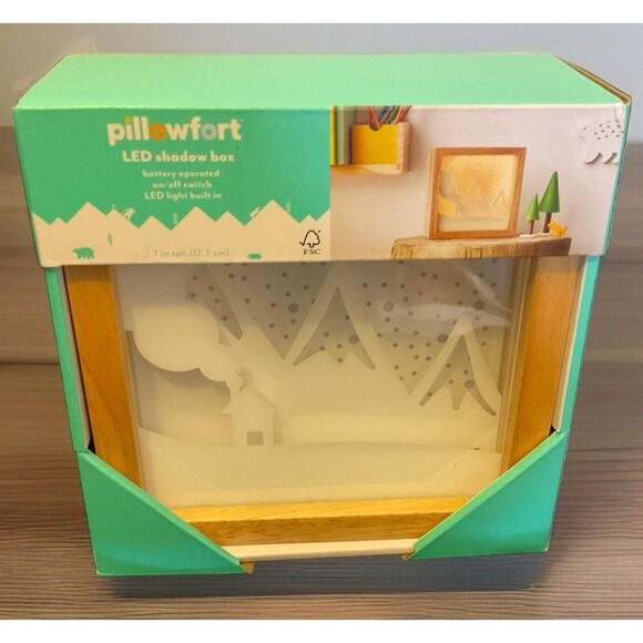 Pillowfort Kids' Mood Lighting LED Shadow Box New - Picture 1 of 4